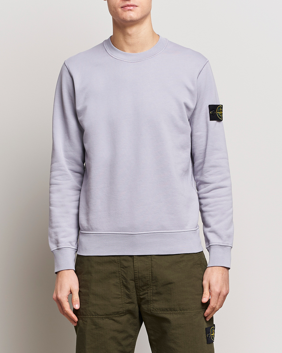 Herren | Pullover | Stone Island | Garment Dyed Cotton Sweatshirt Dust