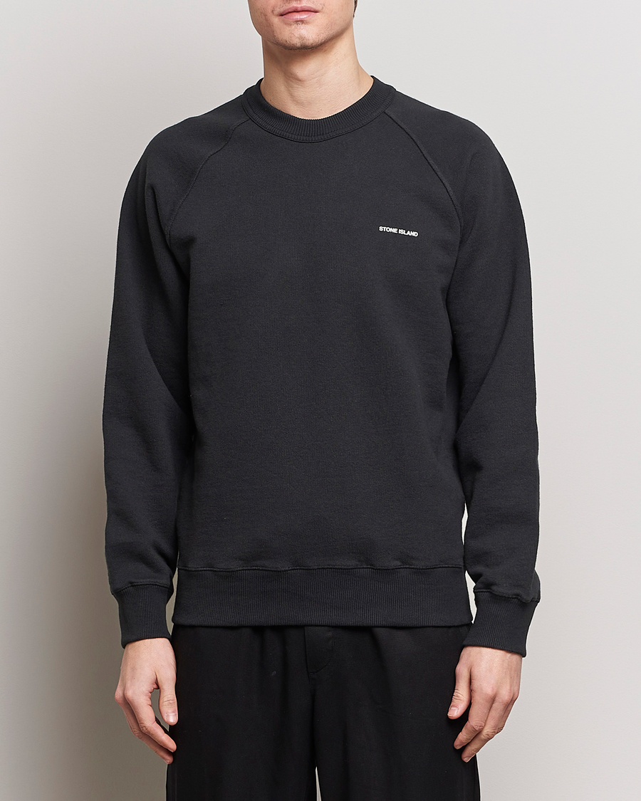 Herren | Stone Island | Stone Island | Heavy Cotton Fleece Sweatshirt Black