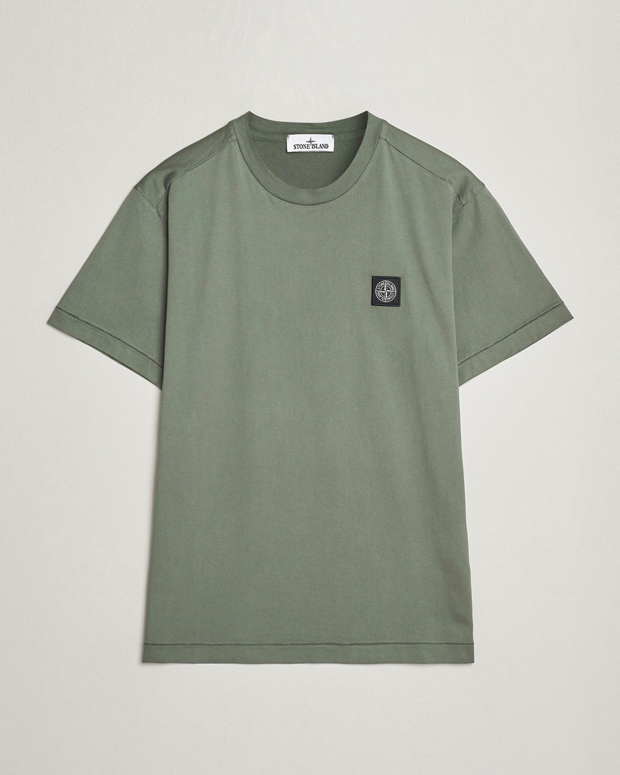 Herren | T-Shirts | Stone Island | Garment Dyed Cotton Jersey T-Shirt Musk