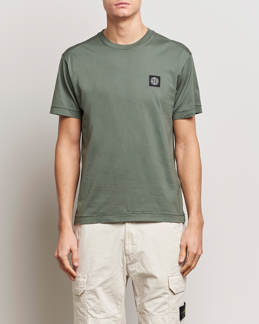 Herren | T-Shirts | Stone Island | Garment Dyed Cotton Jersey T-Shirt Musk