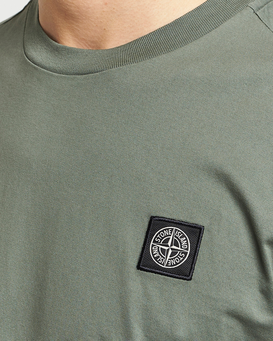 Herren | T-Shirts | Stone Island | Garment Dyed Cotton Jersey T-Shirt Musk