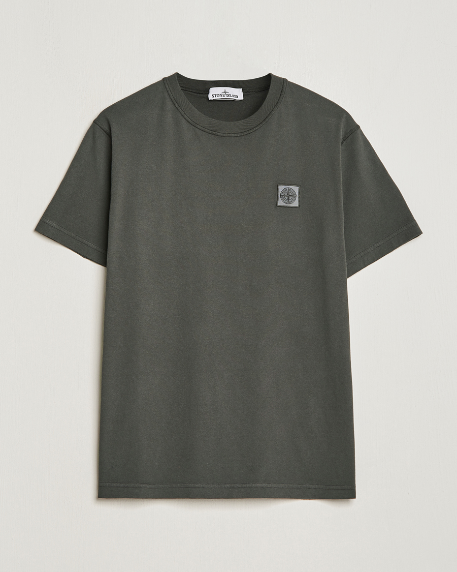 Herren | Aktuelle Marken | Stone Island | Organic Cotton Fissato Effect T-Shirt Charcoal