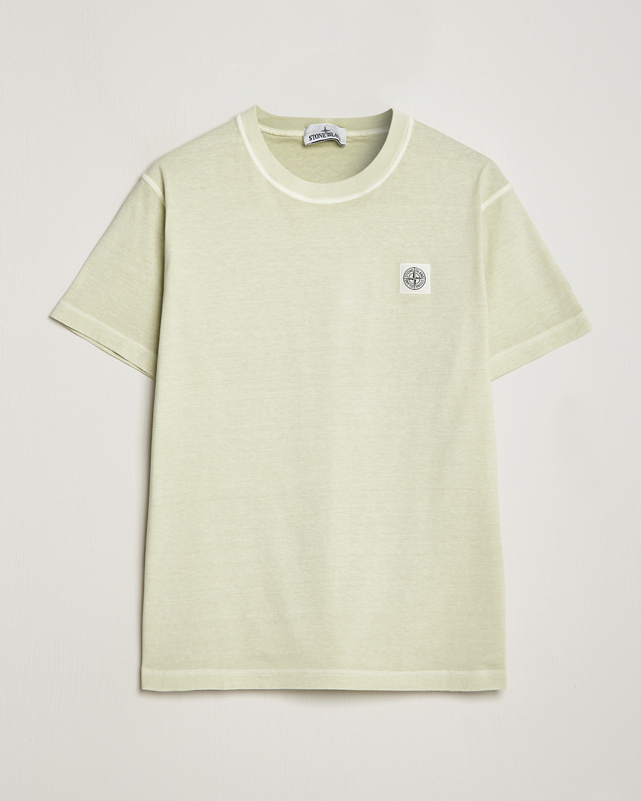 Herren |  | Stone Island | Organic Cotton Fissato Effect T-Shirt Pistachio