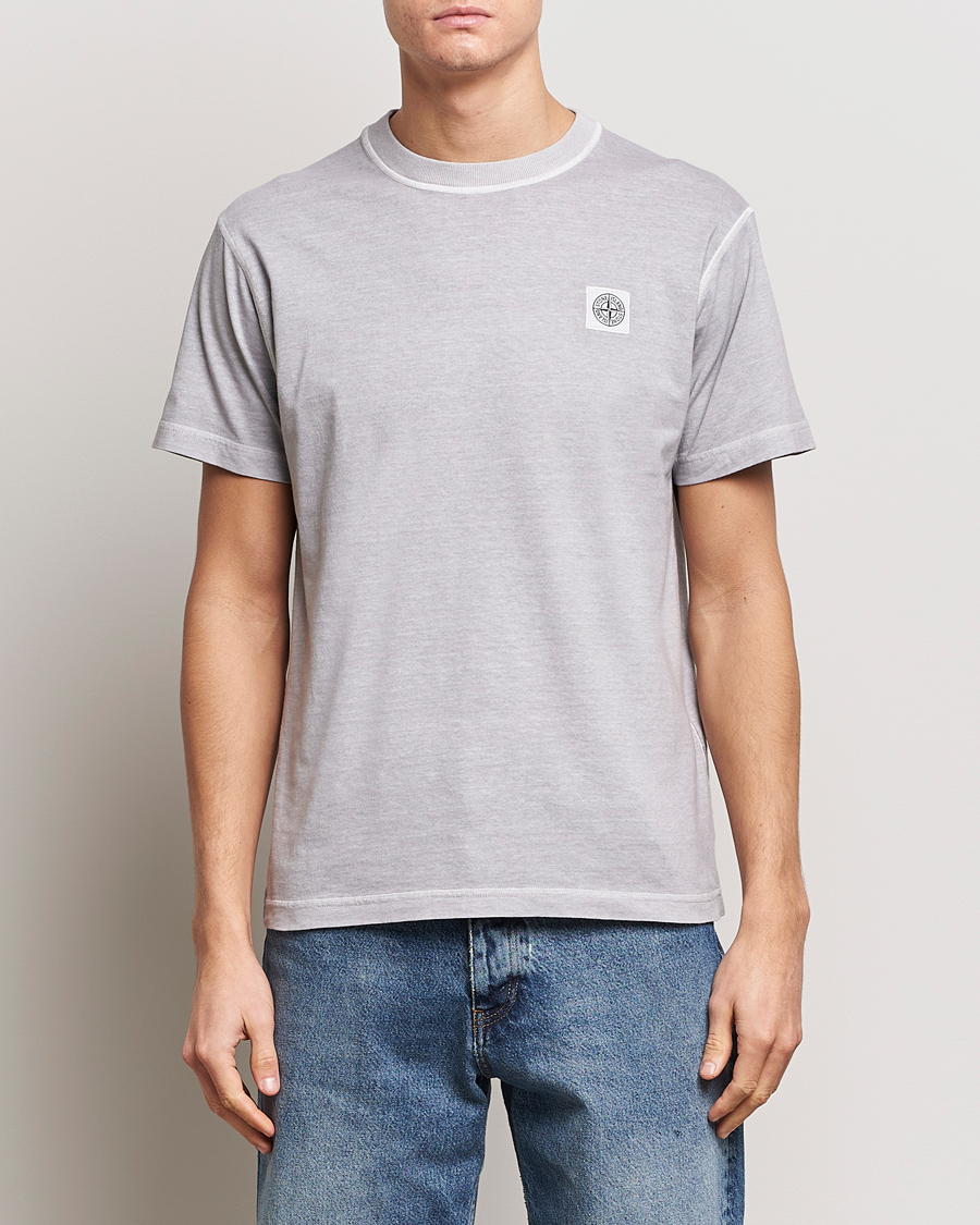 Herren |  | Stone Island | Organic Cotton Fissato Effect T-Shirt Dust