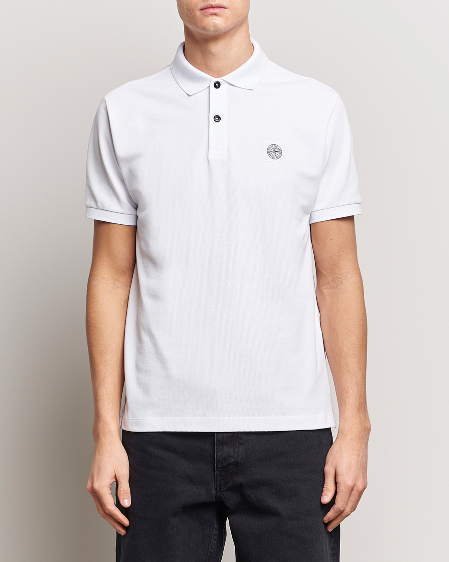 Herren |  | Stone Island | Organic Cotton Polo White