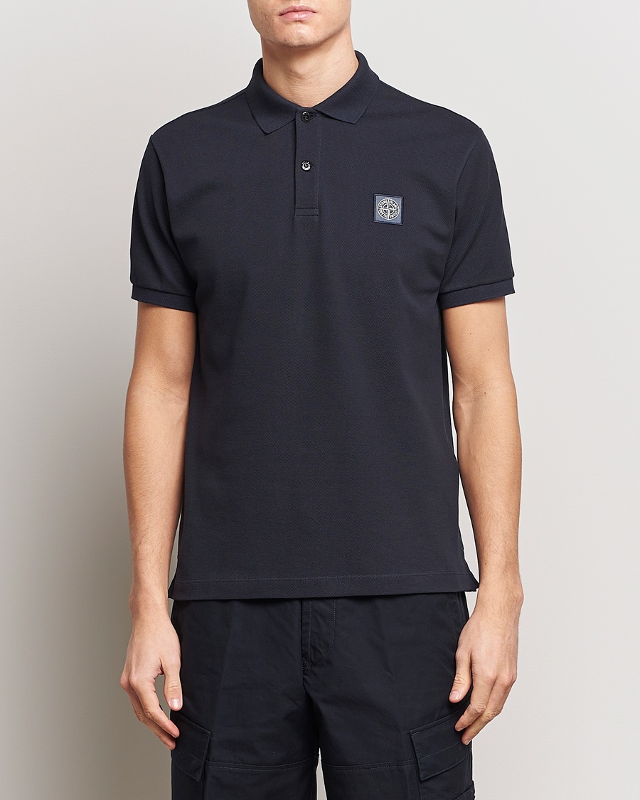 Herren | Poloshirt | Stone Island | Organic Cotton Polo Navy Blue