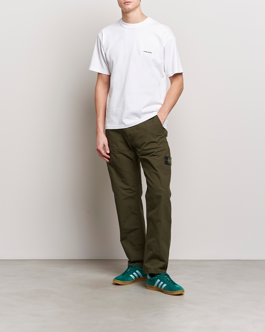 Herren | T-Shirts | Stone Island | Cotton Jersey Small Logo T-Shirt White