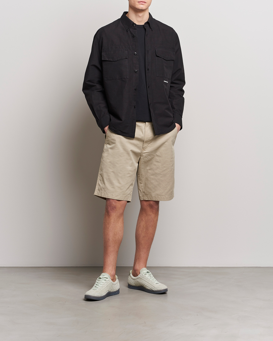 Herren | Shorts | Stone Island | Supima Cotton Twill Stretch Shorts Sand