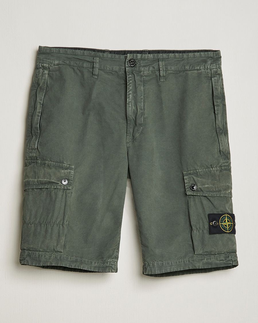Herren | Shorts | Stone Island | Brushed Cotton Canvas Cargo Shorts Musk