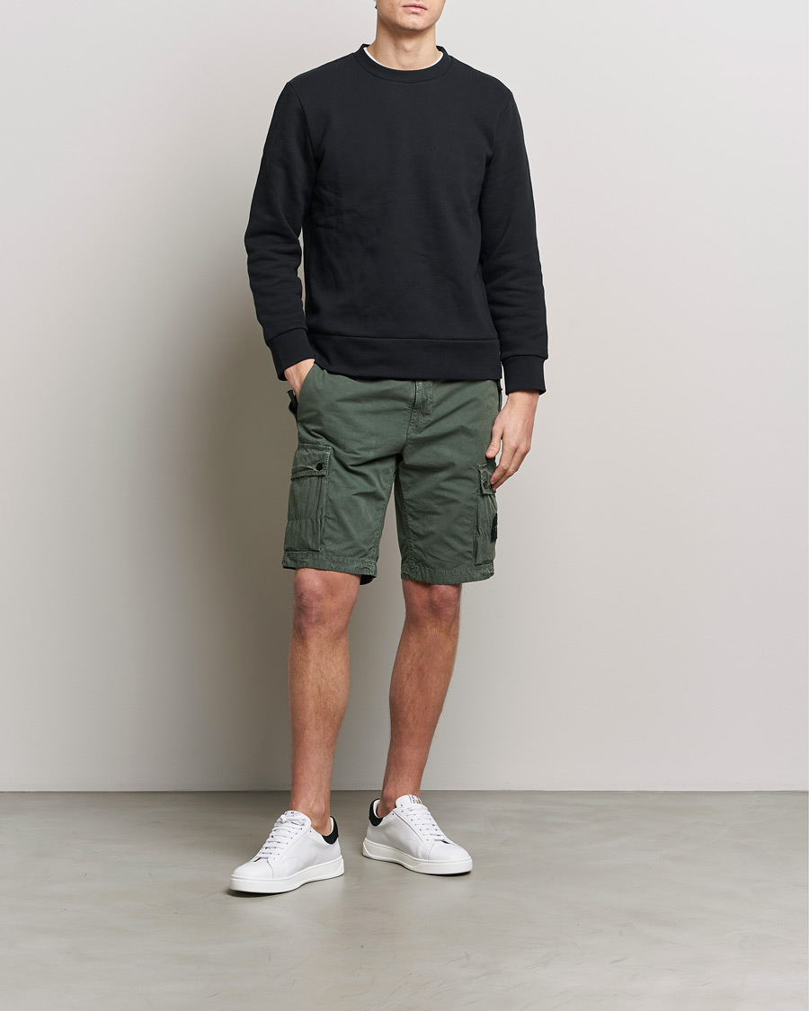 Herren | Shorts | Stone Island | Brushed Cotton Canvas Cargo Shorts Musk