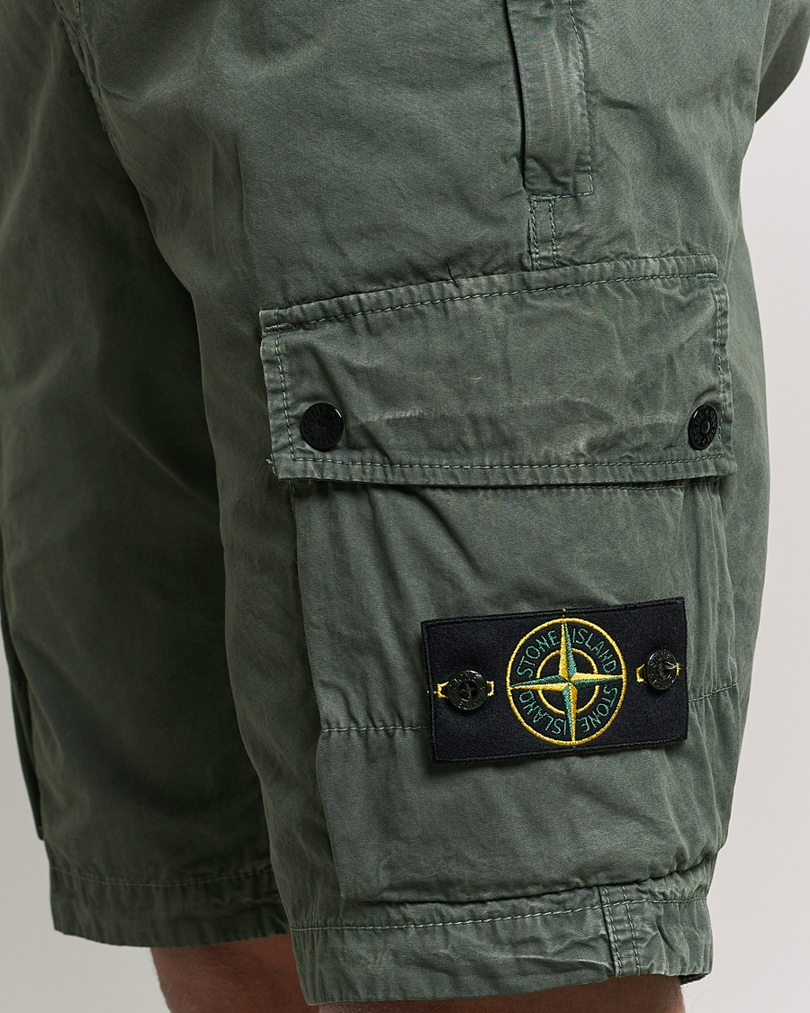 Herren | Shorts | Stone Island | Brushed Cotton Canvas Cargo Shorts Musk