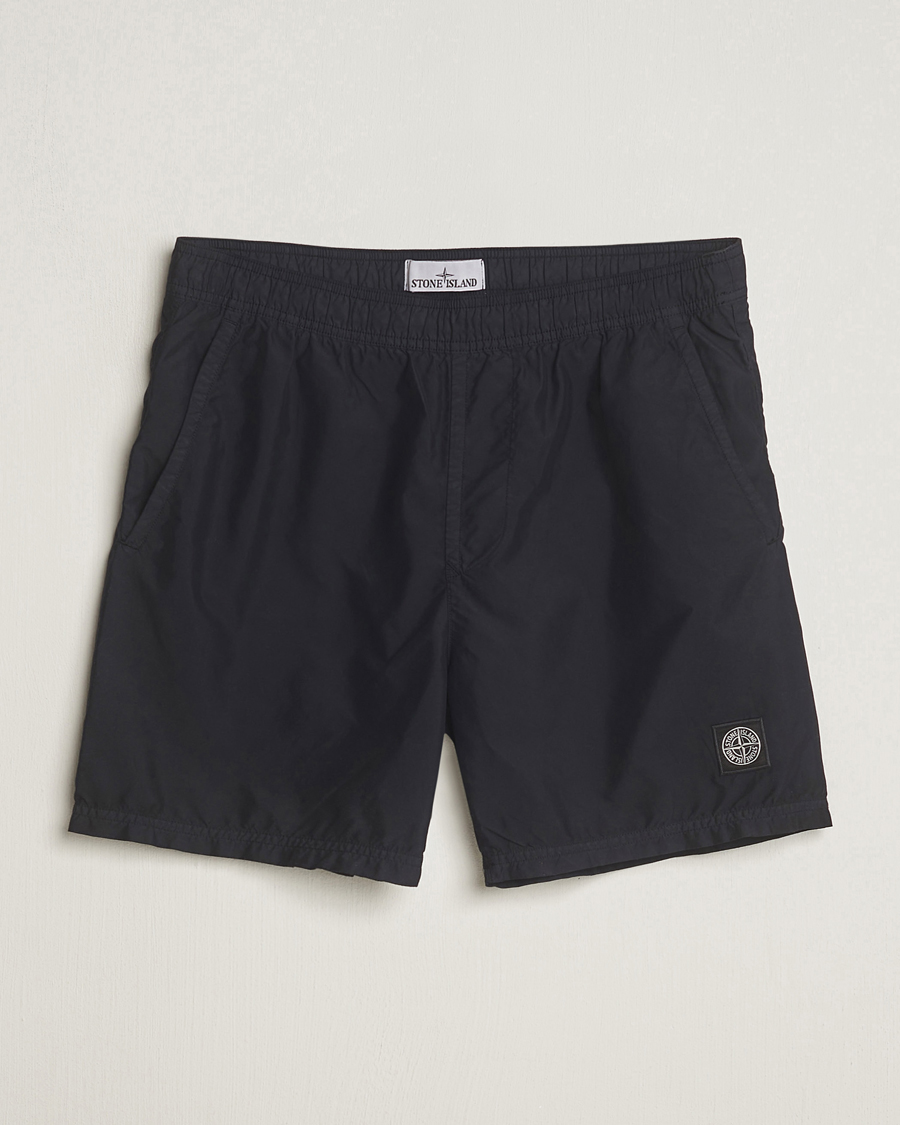 Herren | Badehosen | Stone Island | Brushed Nylon Swimshorts Black
