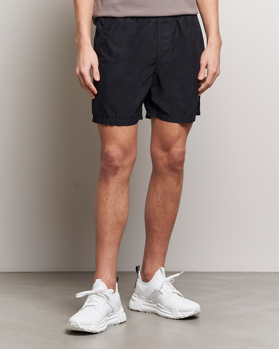 Herren | Badehosen | Stone Island | Brushed Nylon Swimshorts Black