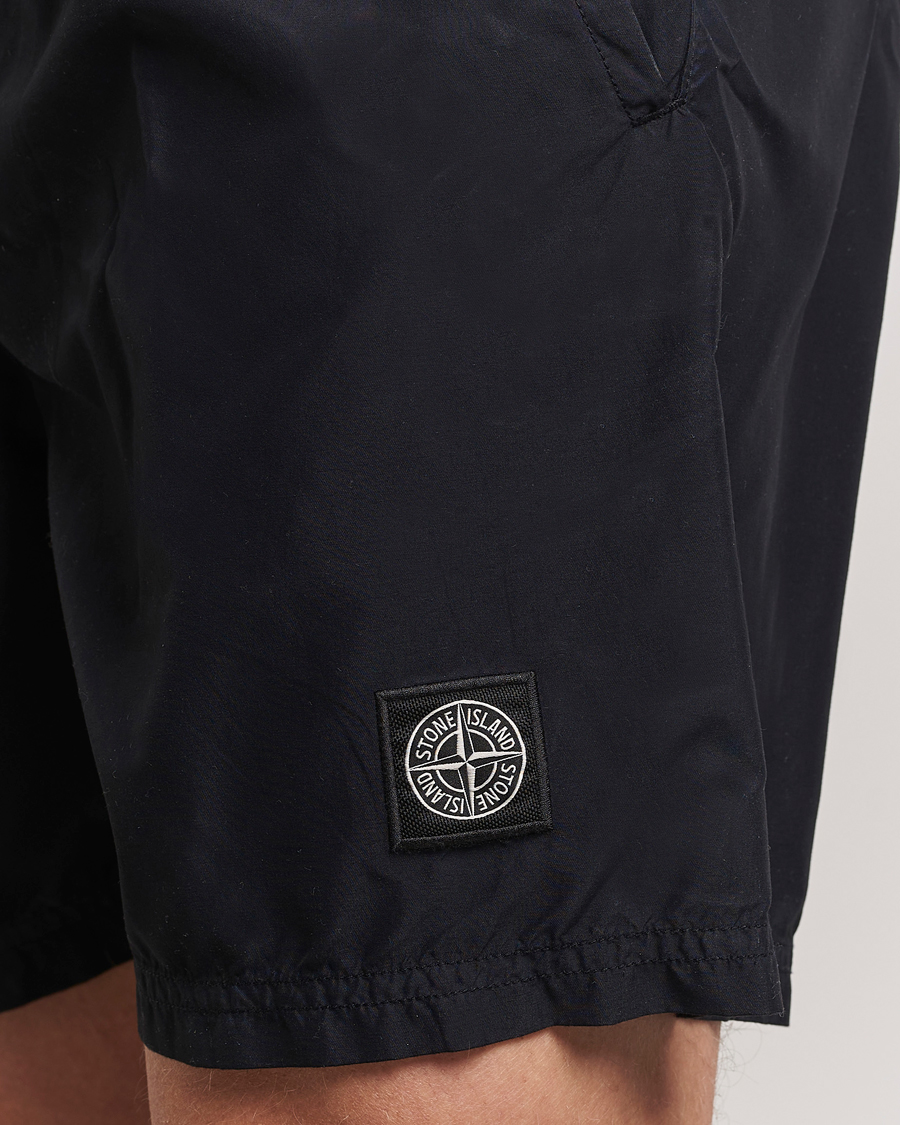 Herren | Badehosen | Stone Island | Brushed Nylon Swimshorts Black