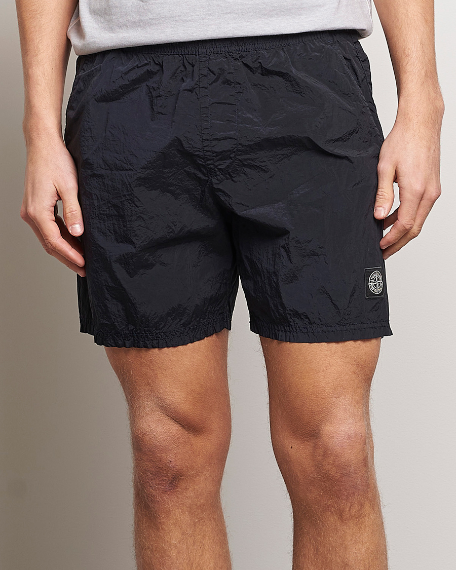 Herren | Badeshorts mit Side adjuster | Stone Island | Nylon Metal Econyl Swimshorts Navy Blue