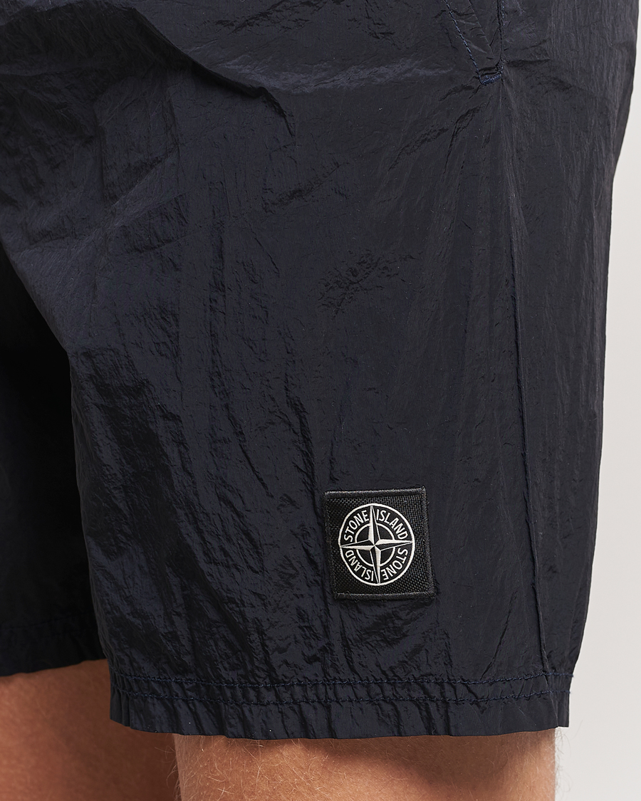 Herren | Badehosen | Stone Island | Nylon Metal Econyl Swimshorts Navy Blue