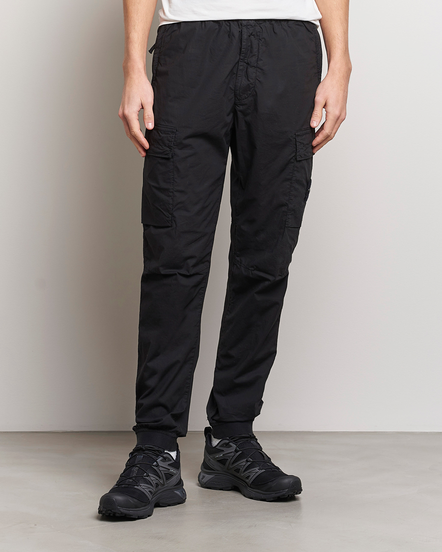 Herren | Hosen | Stone Island | Garment Dyed Drawsting Cargo Pants Black