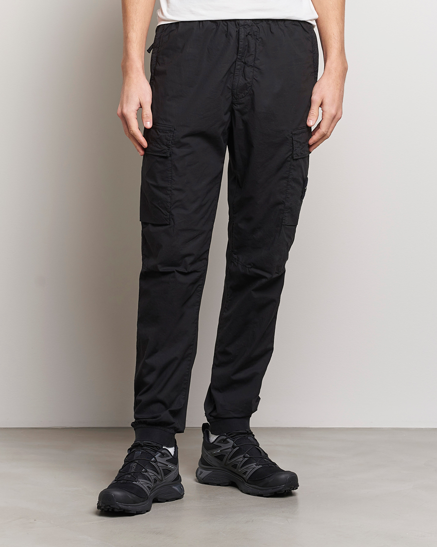 Herren | Cargohosen | Stone Island | Garment Dyed Drawsting Cargo Pants Black