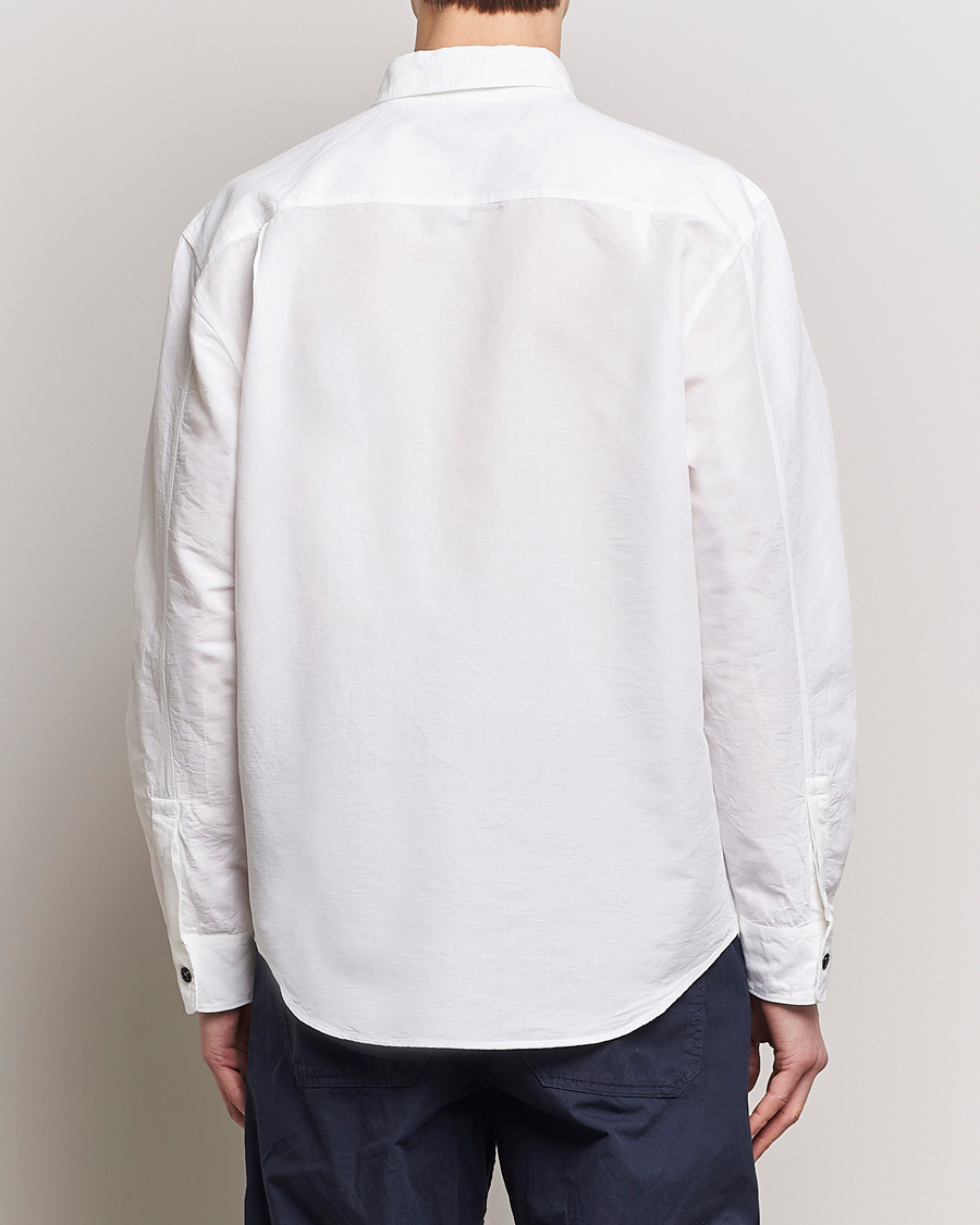Herren | Hemden | Stone Island | Cotton/Hemp Pocket Overshirt White