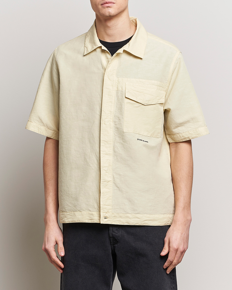 Herren | Kleidung | Stone Island | Cotton/Hemp Short Sleeve Shirts Beige