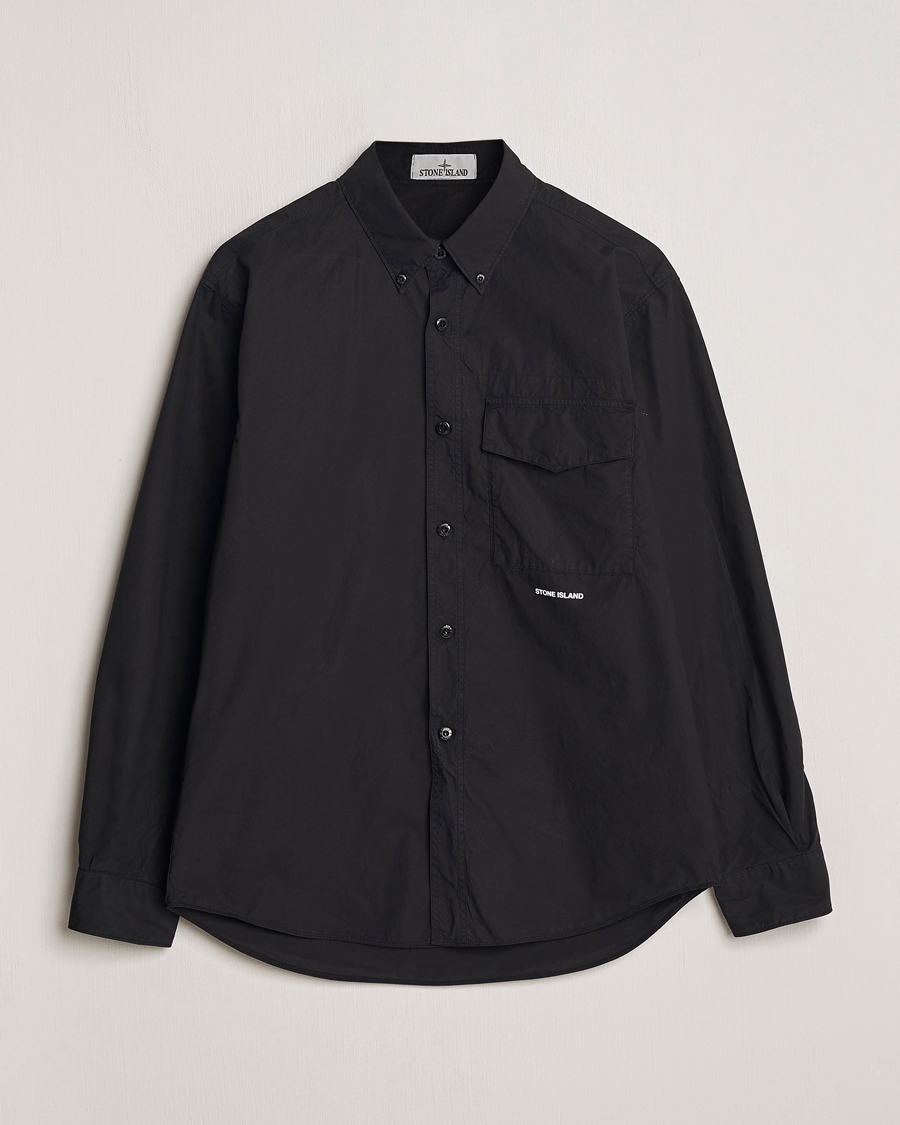 Herren | Hemden | Stone Island | Light Cotton Shirt Black
