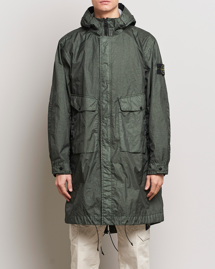 Men | Clothing | Stone Island | Membrana Fishtail Coat Musk