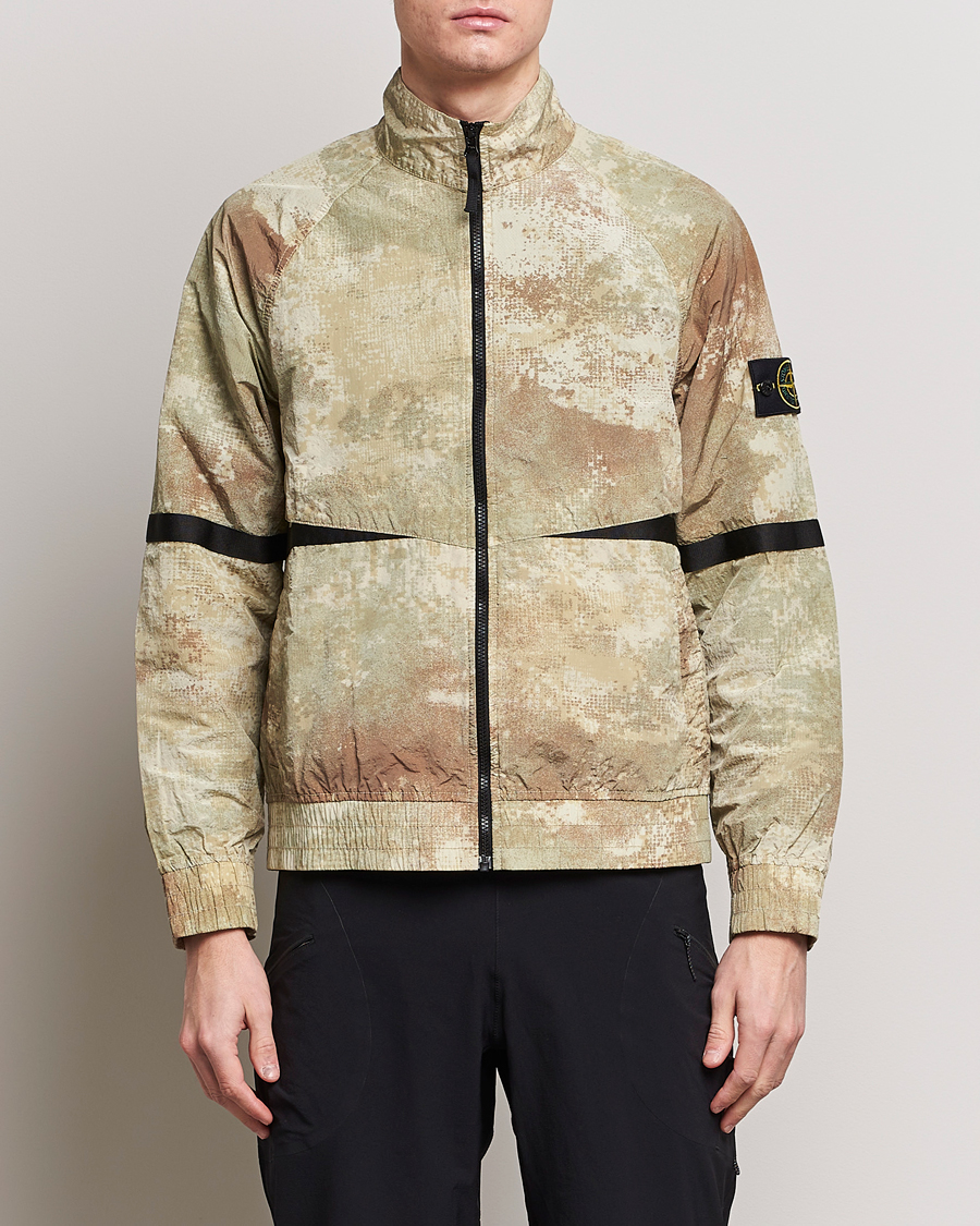 Men | Stone Island | Stone Island | Dissolving Grid Camo Short Jacket Natural Beige