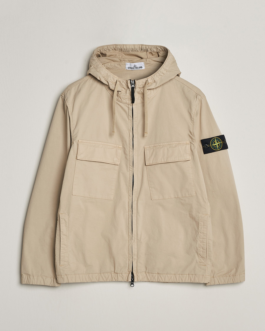 Herren | Jacken | Stone Island | Supima Cotton Hooded Jacket Sand