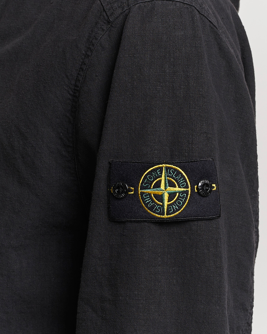 Herren | Jacken | Stone Island | Linen Nylon Hooded Jacket Black