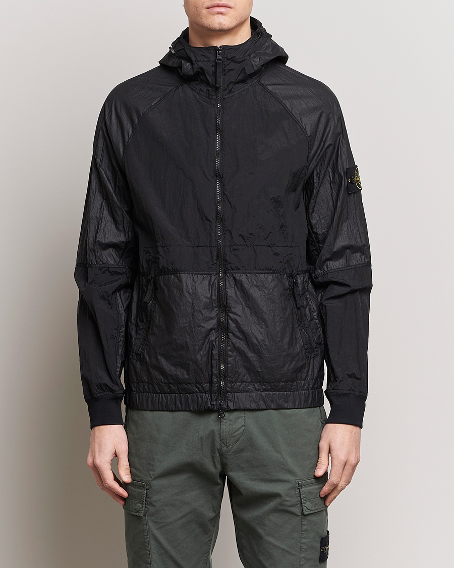 Men | Clothing | Stone Island | Nylon Metal Hooded Jacket Black