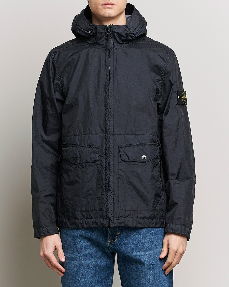 Herren | Jacken | Stone Island | Membrana Hooded Jacket Navy Blue