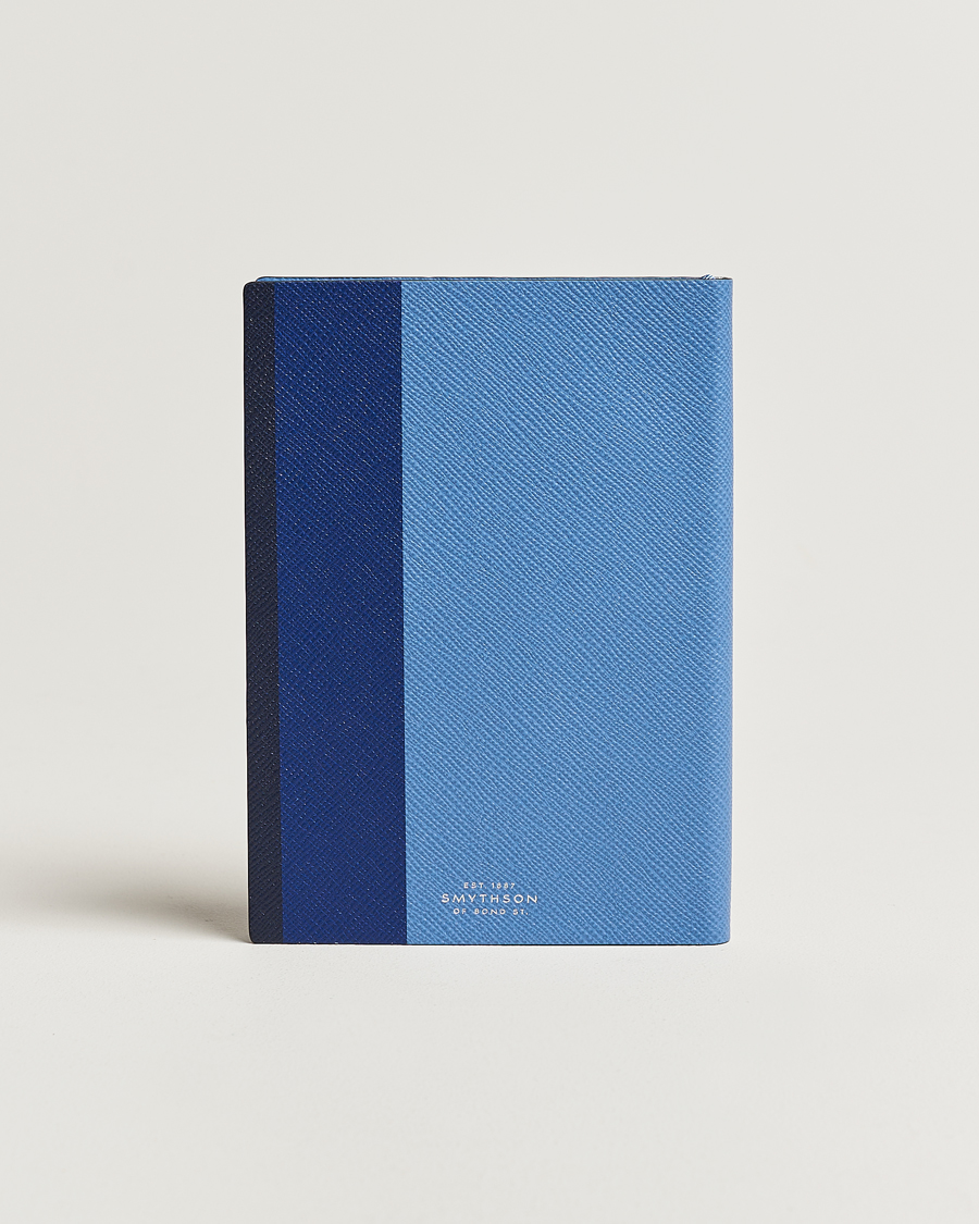 Herren | Smythson Soho Notebook Ribbon Stripe Nile Blue | Smythson | Soho Notebook Ribbon Stripe Nile Blue
