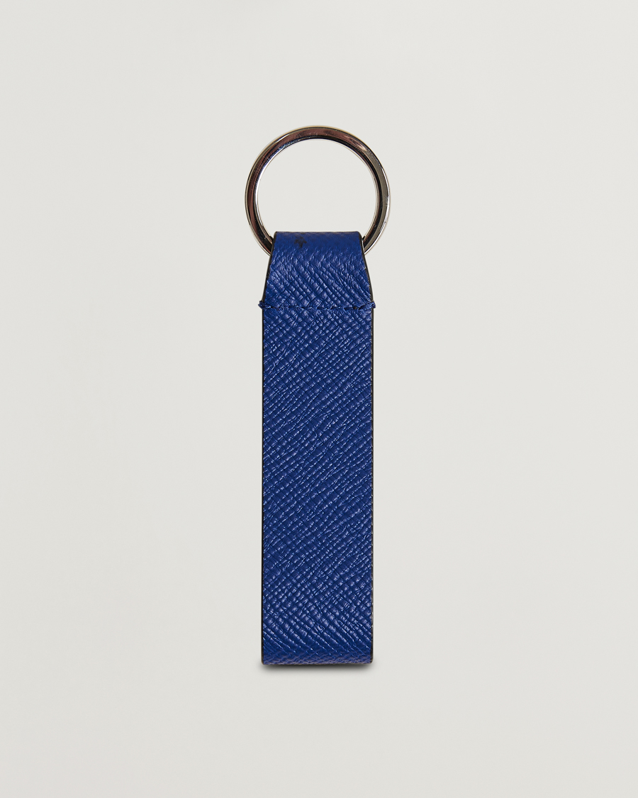 Herren | Lifestyle | Smythson | Panama Leather Keyring Indigo