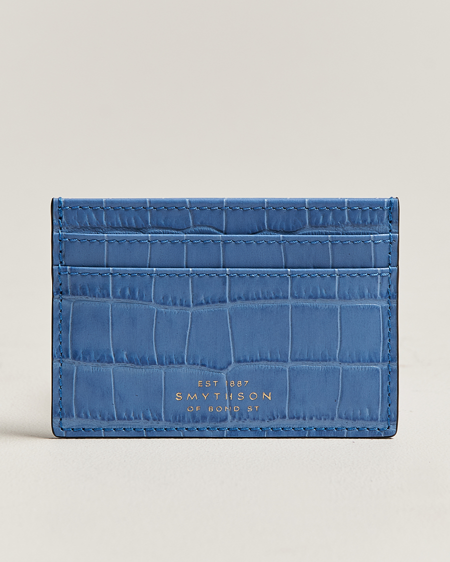 Herren | Geldbörsen | Smythson | Mara Flat Cardholder Nile Blue