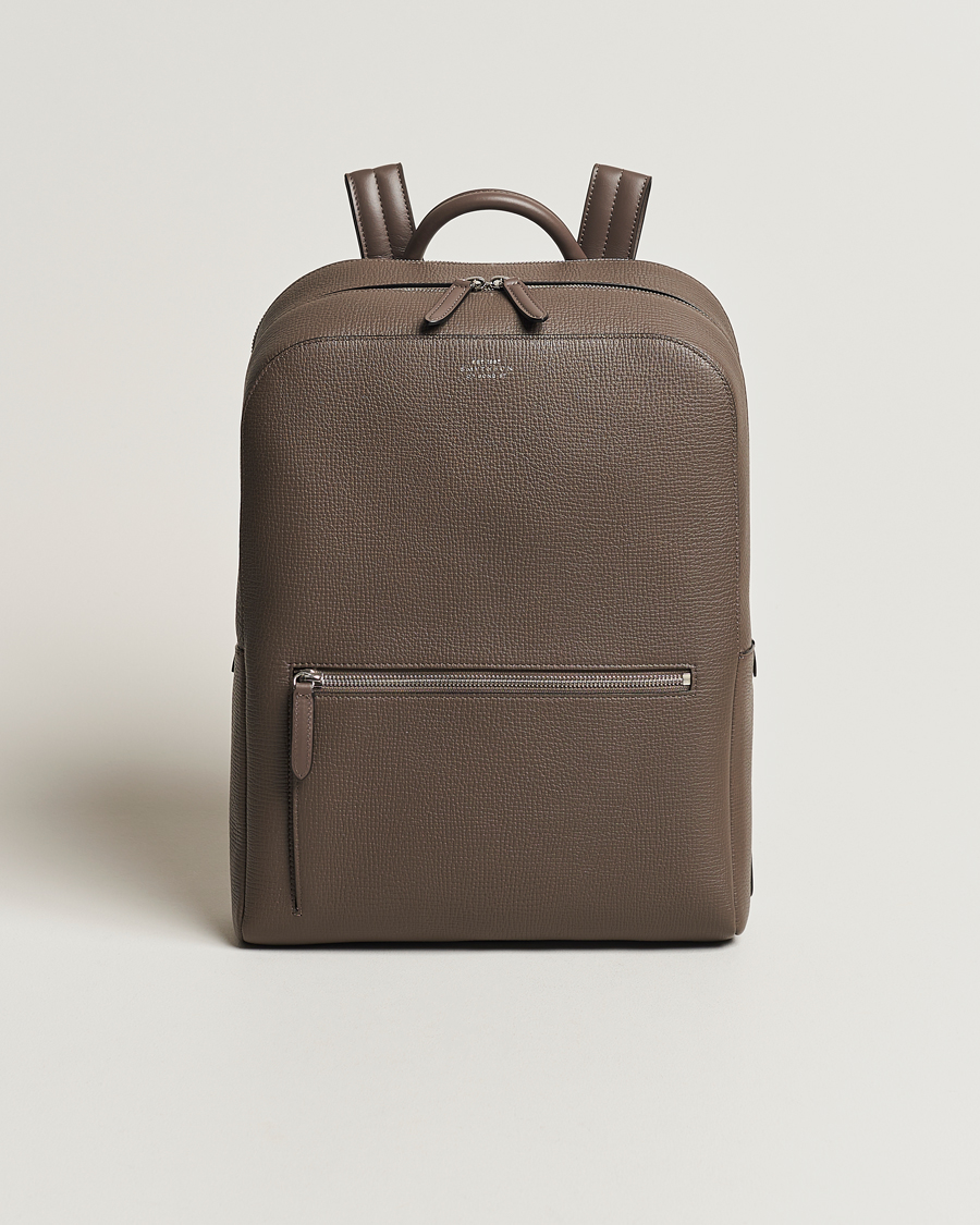 Herren | Taschen | Smythson | Ludlow Zip Around Backpack Dark Taupe
