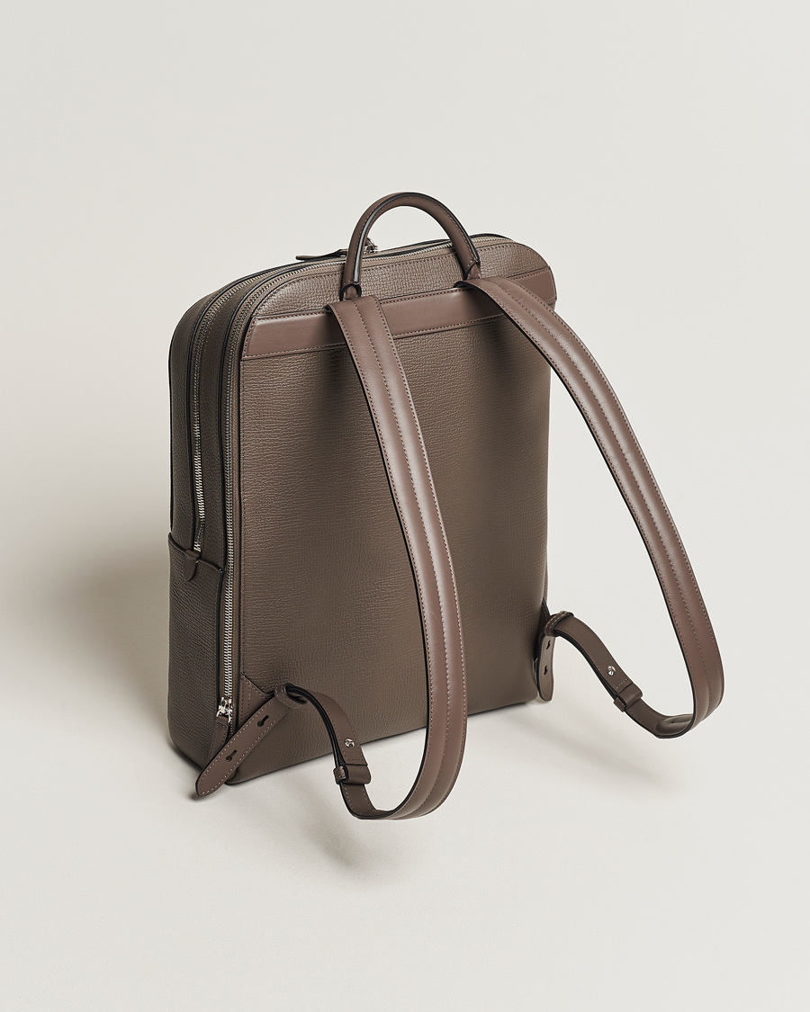 Herren | Taschen | Smythson | Ludlow Zip Around Backpack Dark Taupe