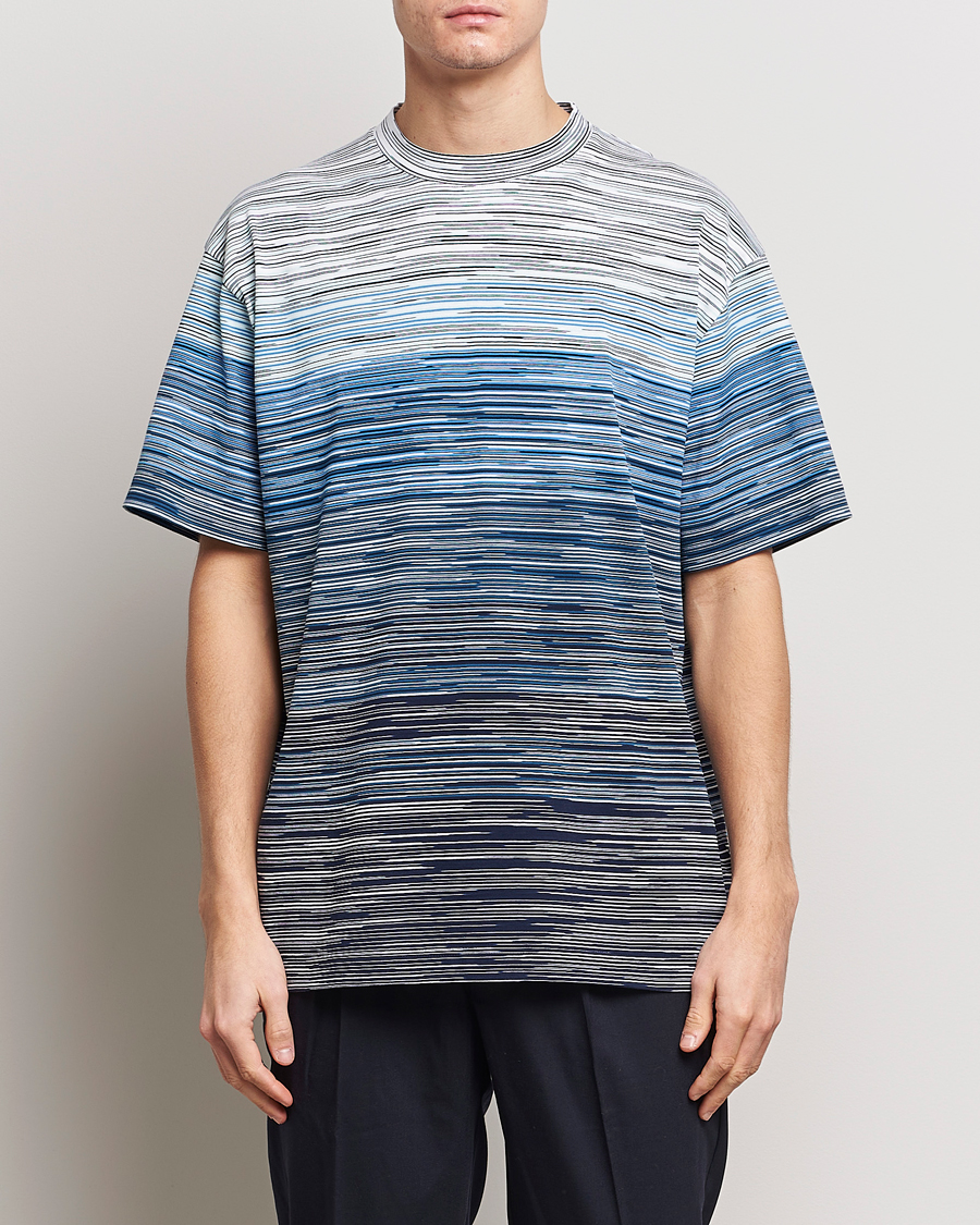 Herr | T-Shirts | Missoni | Space Dyed T-Shirt Blue