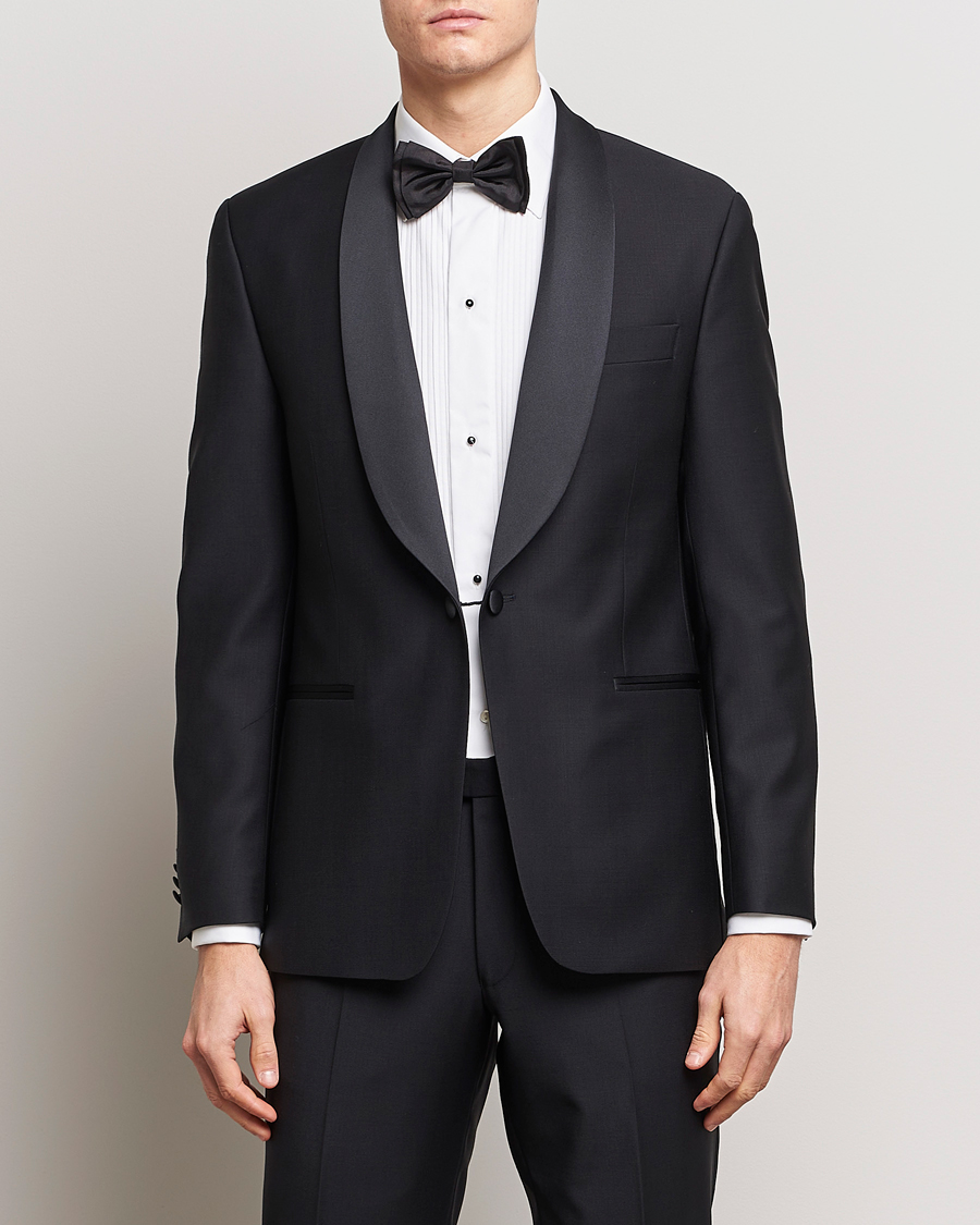 Herren |  | Oscar Jacobson | Figaro Wool Tuxedo Blazer Black