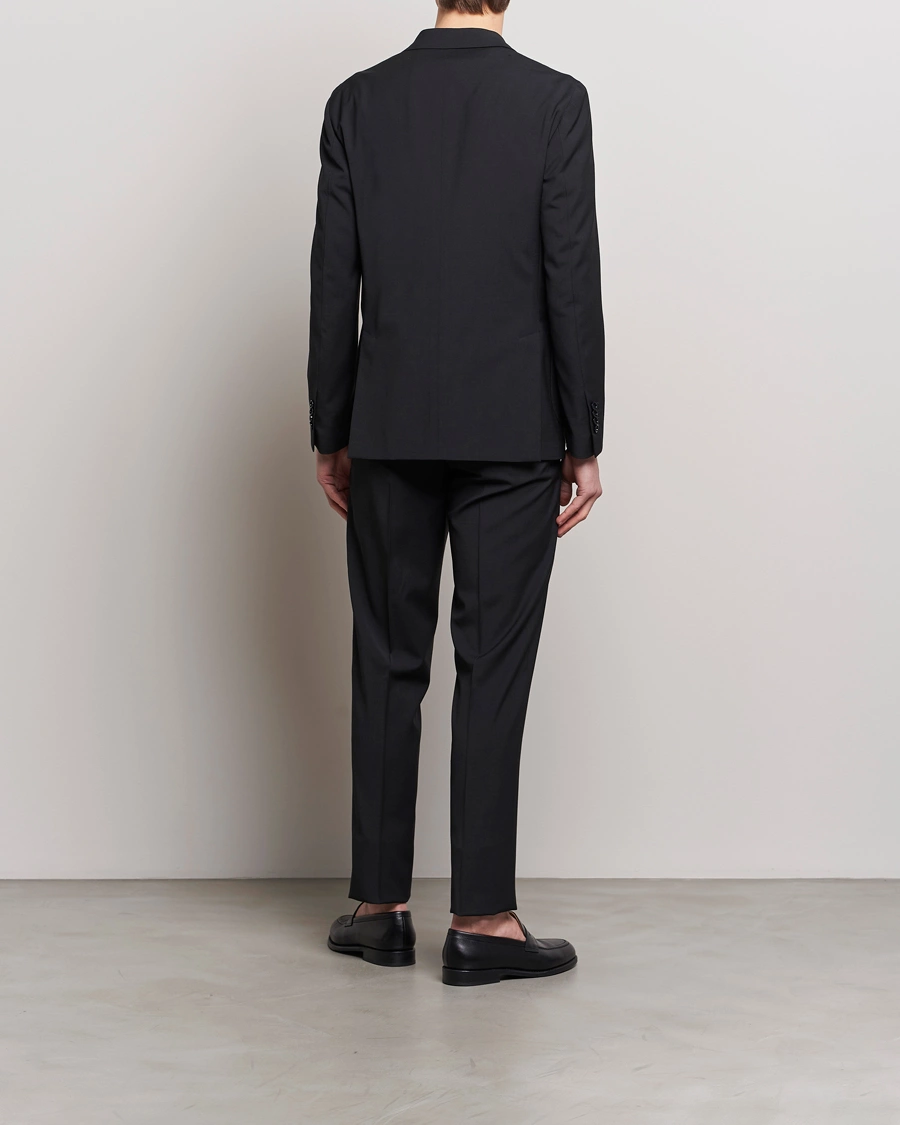 Herren | Lardini | Lardini | Travellers Soft Wool Suit Black