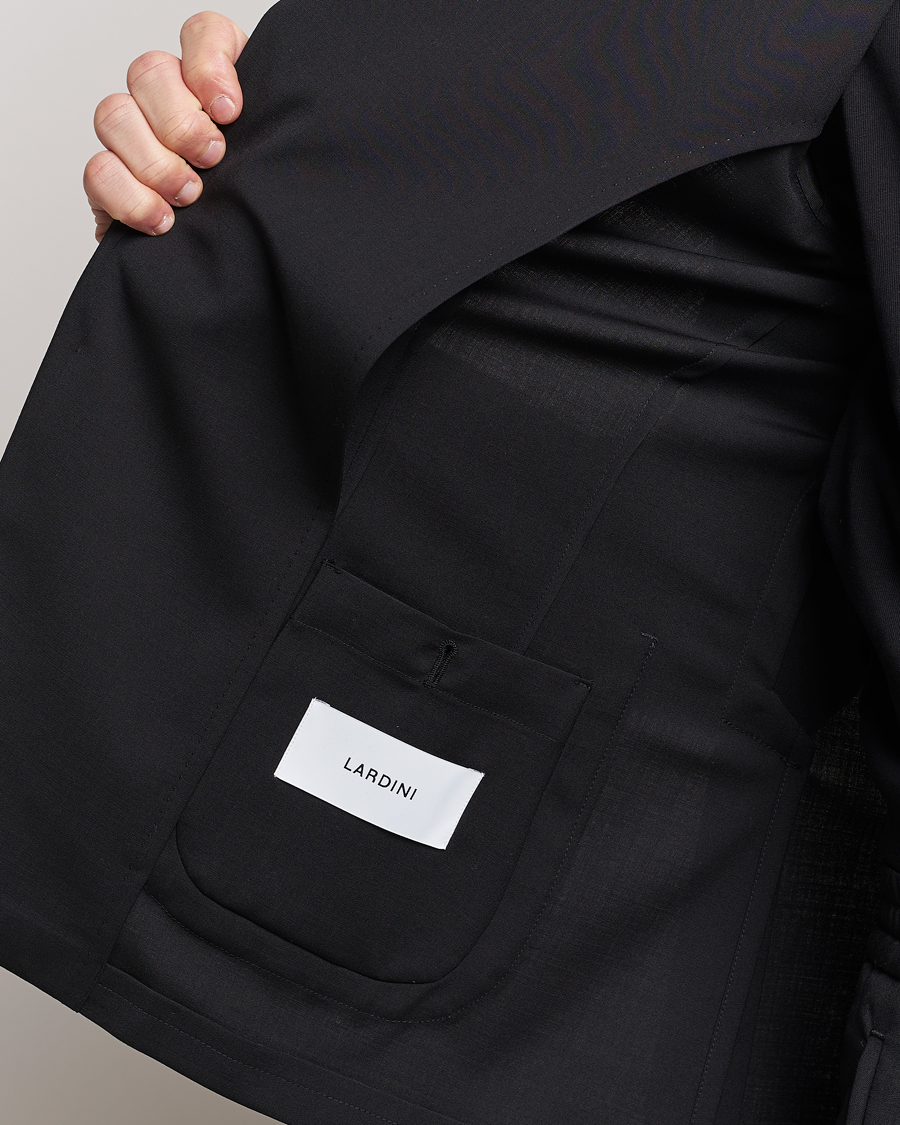 Herren | Anzüge | Lardini | Travellers Soft Wool Suit Black