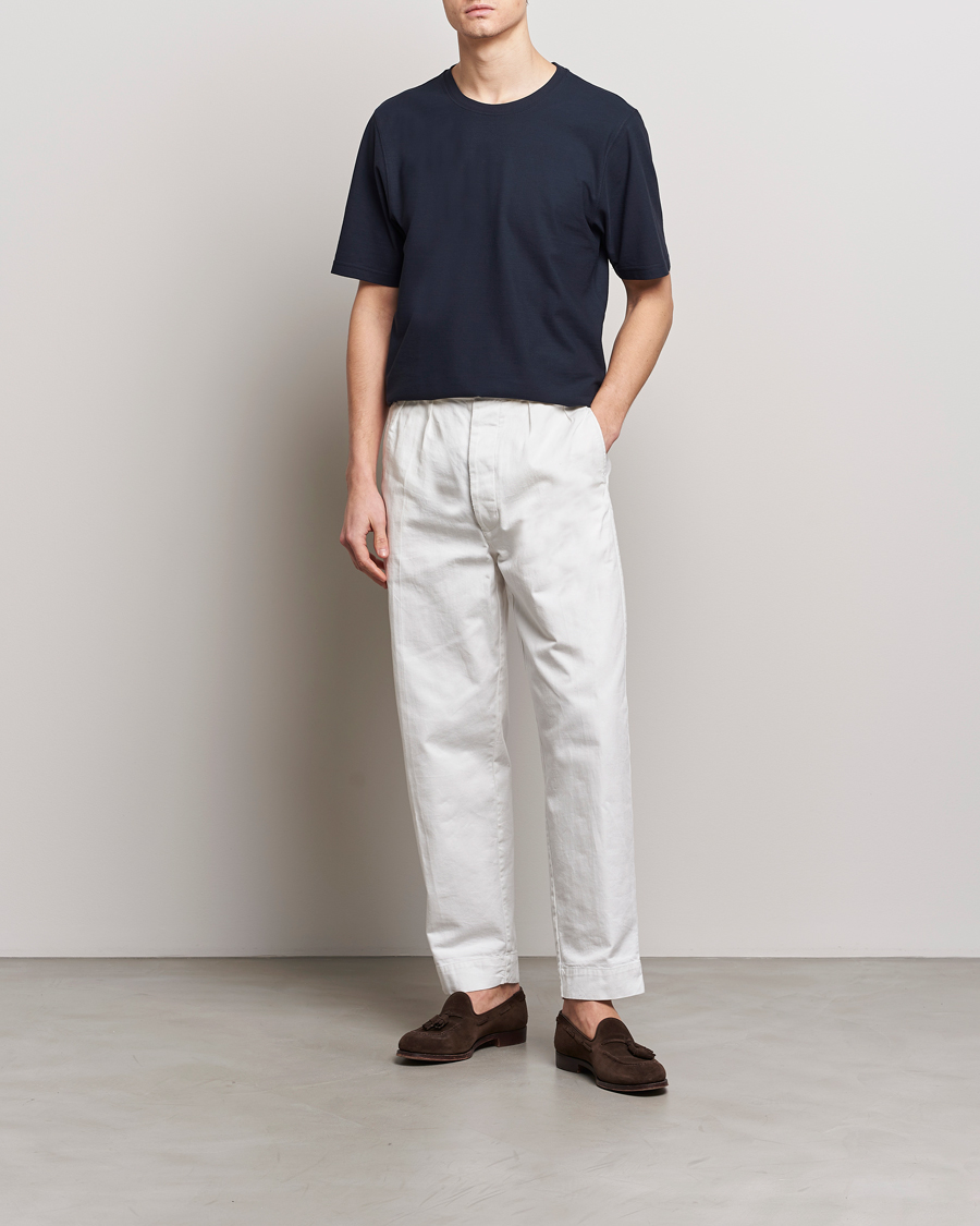 Herren | T-Shirts | Lardini | Ice Cotton T-Shirt Navy