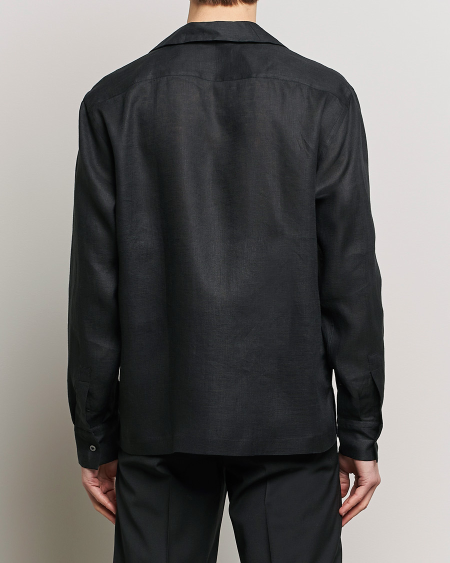 Herren | Hemden | Lardini | Klop Linen Shirt Black