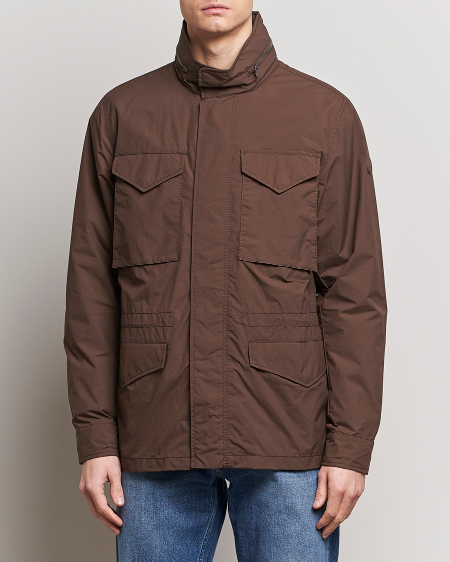 Men |  | Save The Duck | Mako Water Repellent Nylon Field Jacket Soil Brown