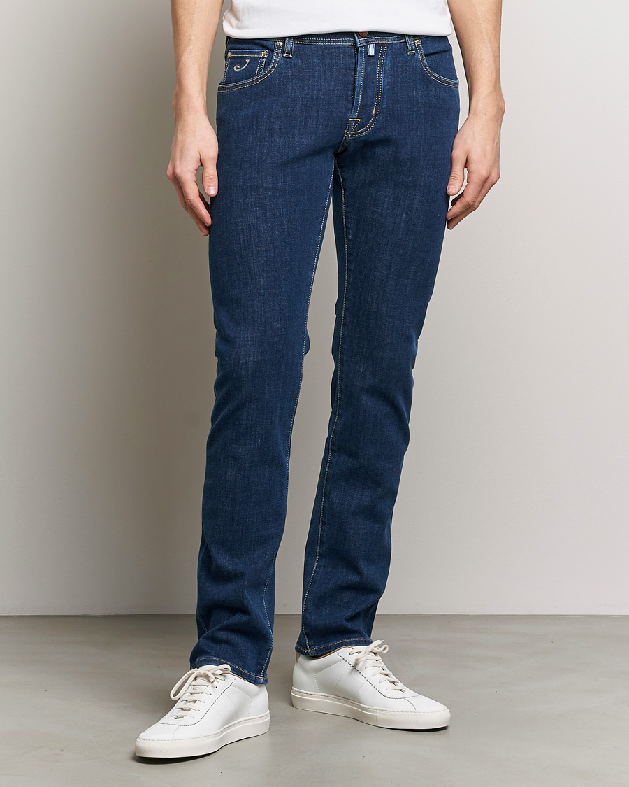 Herren | Jacob Cohën | Jacob Cohën | Nick Slim Fit Dual Stretch Jeans Dark Blue