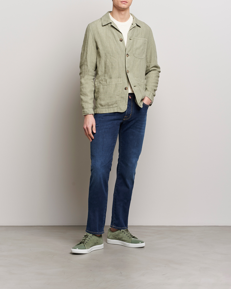 Herren | Jeans | Jacob Cohën | Bard Slim Fit Stretch Jeans Dark Blue