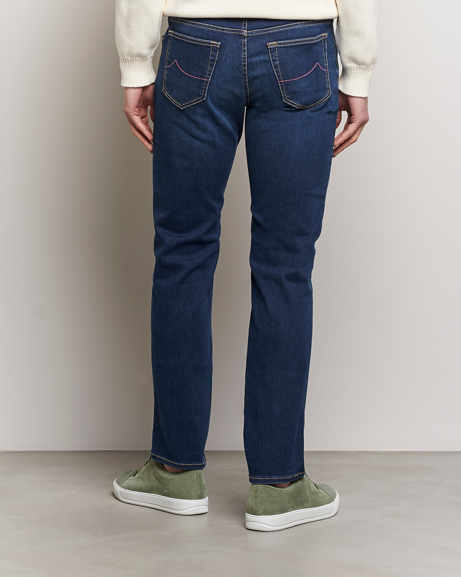 Herren | Jeans | Jacob Cohën | Bard Slim Fit Stretch Jeans Dark Blue