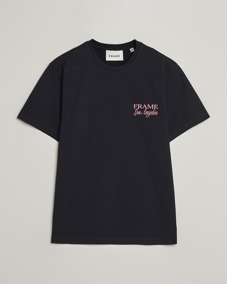 Herren | T-Shirts | FRAME | LA Logo T-Shirt Black