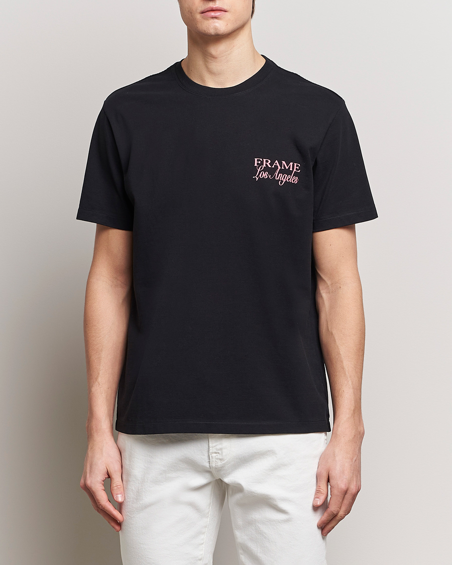 Herren | Treue-Rabatt für Stammkunden | FRAME | LA Logo T-Shirt Black