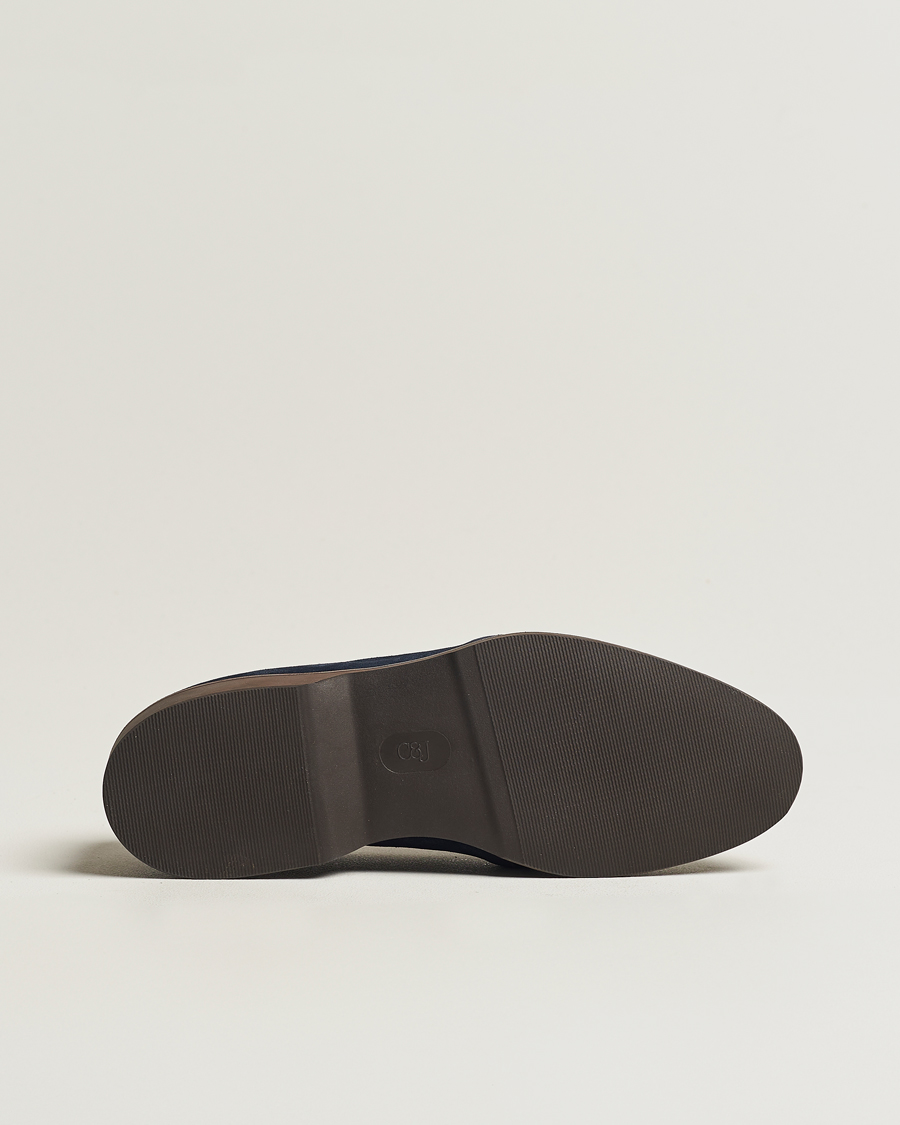 Herren | Crockett & Jones Falmouth Deck Shoes Ocean Suede | Crockett & Jones | Falmouth Deck Shoes Ocean Suede