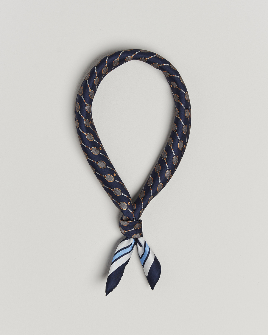 Herren | Stenströms Silk Tennis Bandana Navy | Stenströms | Silk Tennis Bandana Navy